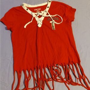 On Fire brand "Blessed America" Tank Top Size: 12 L (0401)